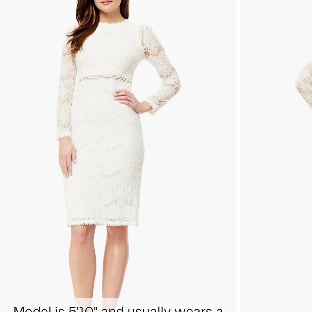 Elegant White Lace Dress